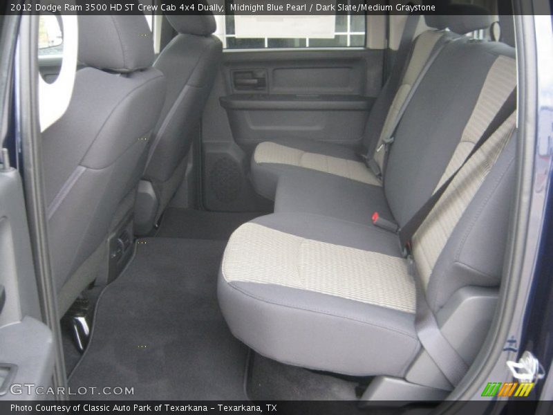 Rear Seat of 2012 Ram 3500 HD ST Crew Cab 4x4 Dually