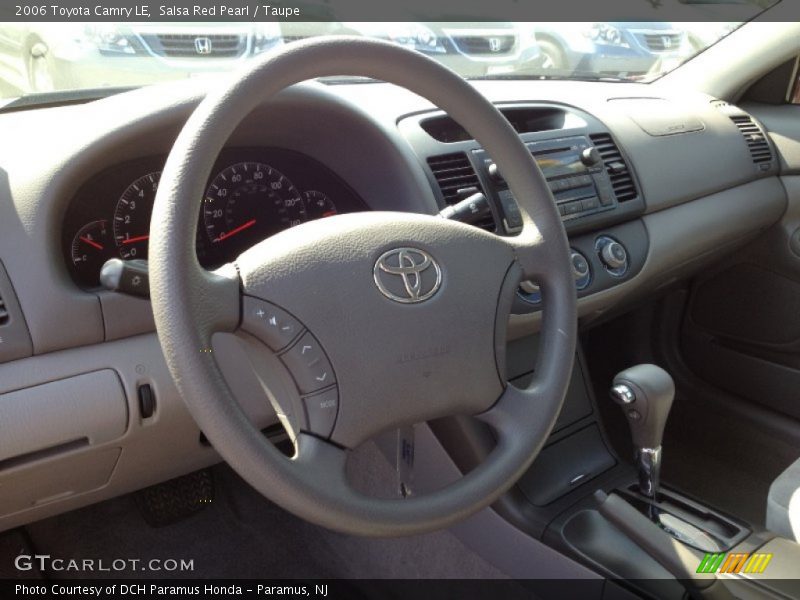 Salsa Red Pearl / Taupe 2006 Toyota Camry LE