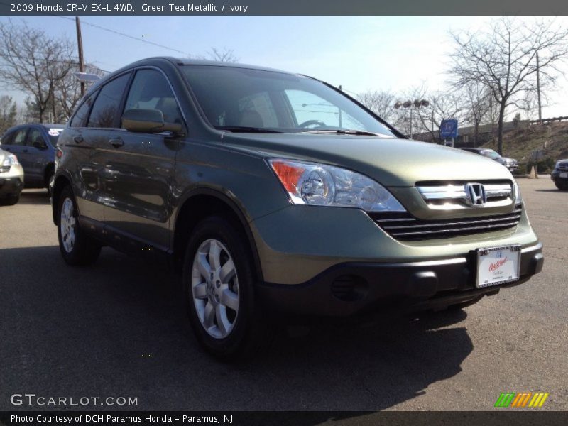 Green Tea Metallic / Ivory 2009 Honda CR-V EX-L 4WD