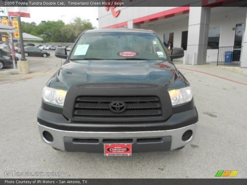Timberland Green Mica / Beige 2008 Toyota Tundra Double Cab