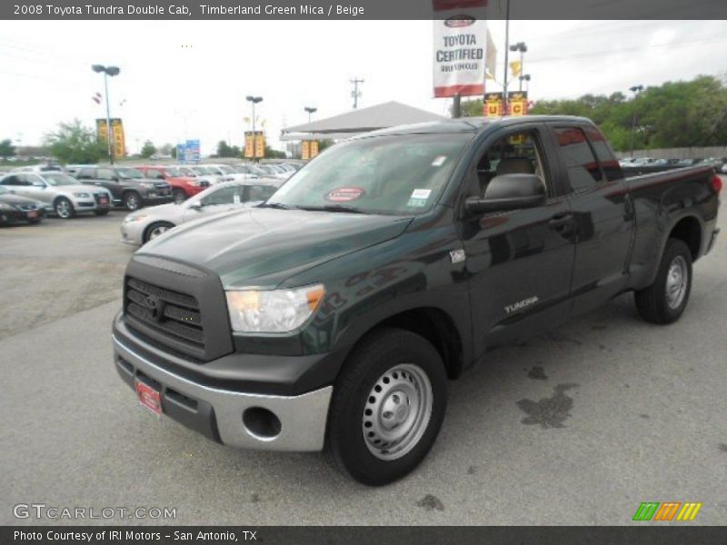 Timberland Green Mica / Beige 2008 Toyota Tundra Double Cab