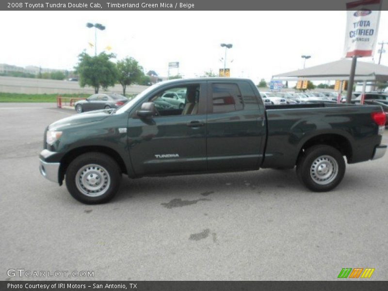 Timberland Green Mica / Beige 2008 Toyota Tundra Double Cab