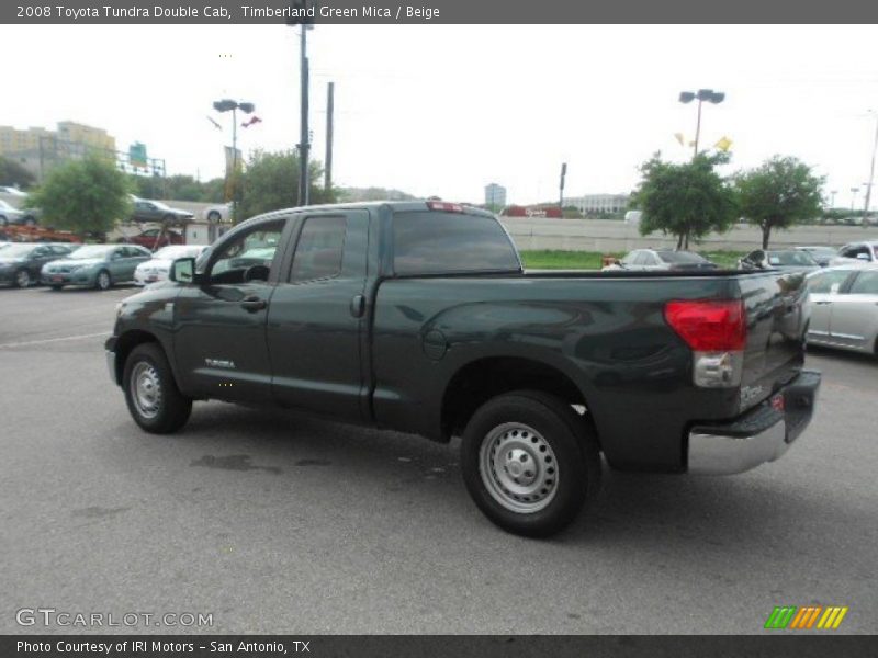 Timberland Green Mica / Beige 2008 Toyota Tundra Double Cab