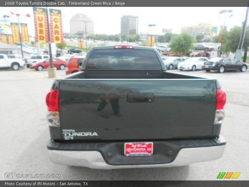 Timberland Green Mica / Beige 2008 Toyota Tundra Double Cab