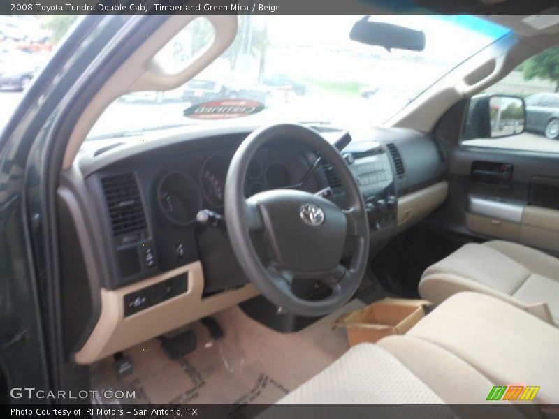 Timberland Green Mica / Beige 2008 Toyota Tundra Double Cab