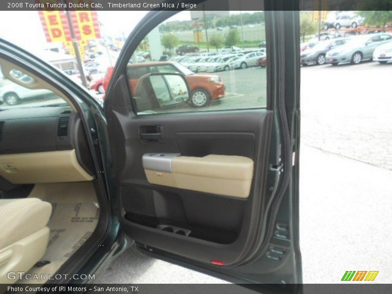Timberland Green Mica / Beige 2008 Toyota Tundra Double Cab
