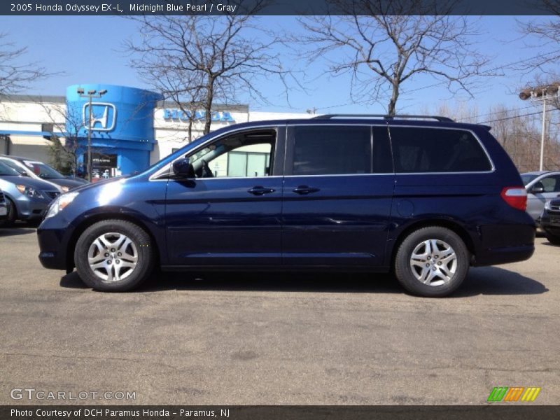 Midnight Blue Pearl / Gray 2005 Honda Odyssey EX-L