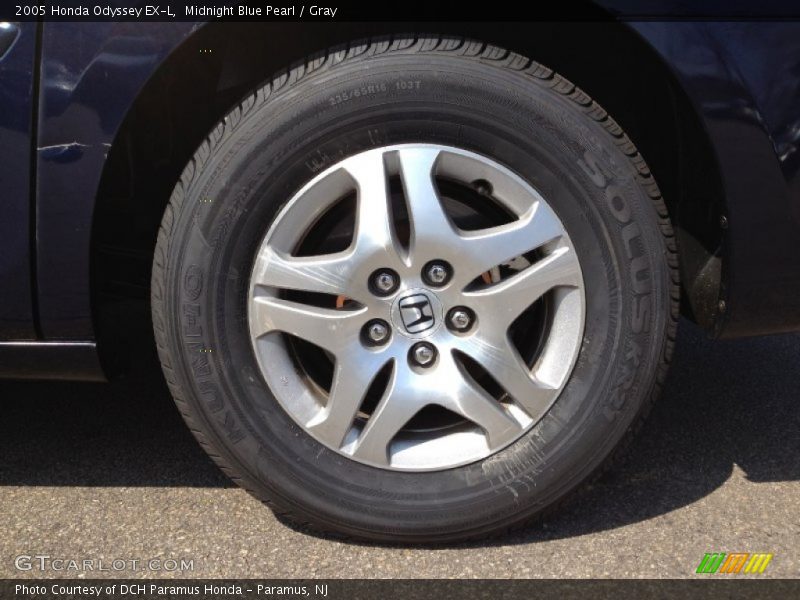 Midnight Blue Pearl / Gray 2005 Honda Odyssey EX-L