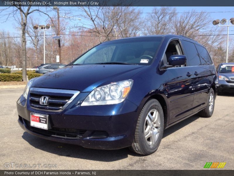Midnight Blue Pearl / Gray 2005 Honda Odyssey EX-L