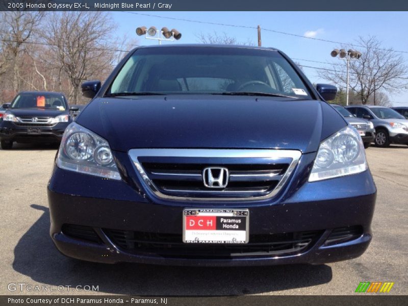Midnight Blue Pearl / Gray 2005 Honda Odyssey EX-L