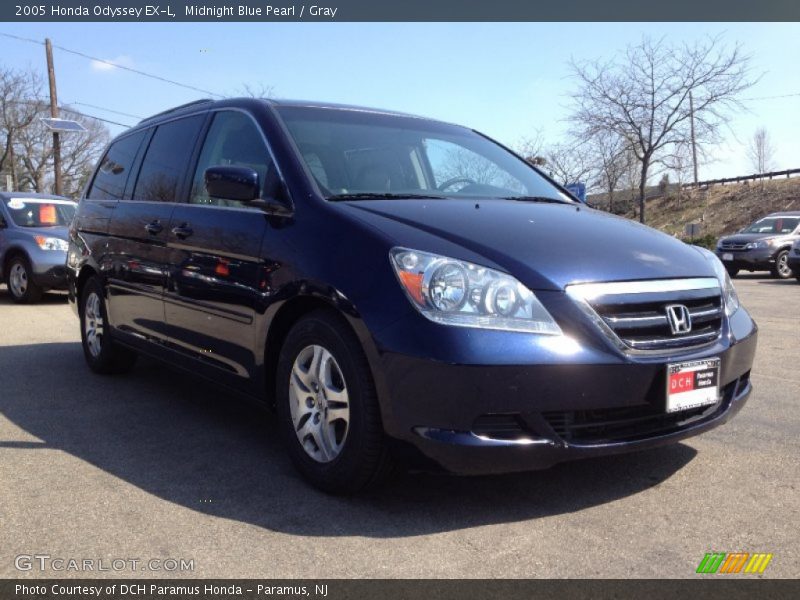 Midnight Blue Pearl / Gray 2005 Honda Odyssey EX-L