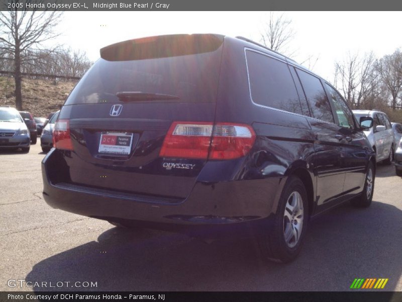 Midnight Blue Pearl / Gray 2005 Honda Odyssey EX-L