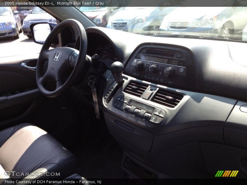 Midnight Blue Pearl / Gray 2005 Honda Odyssey EX-L