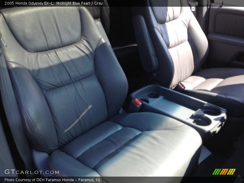 Midnight Blue Pearl / Gray 2005 Honda Odyssey EX-L