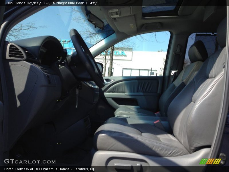 Midnight Blue Pearl / Gray 2005 Honda Odyssey EX-L