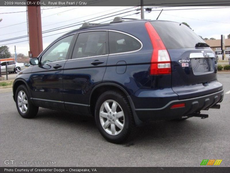 Royal Blue Pearl / Gray 2009 Honda CR-V EX-L