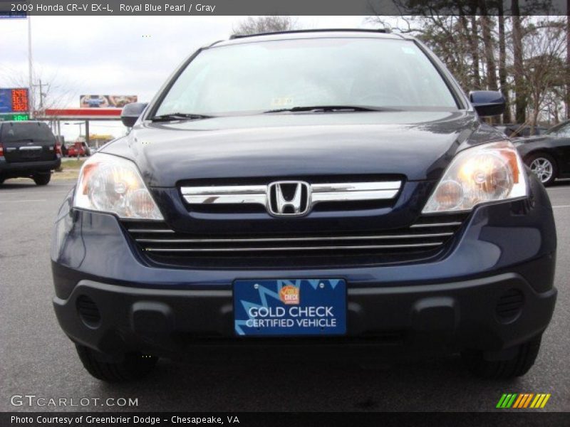Royal Blue Pearl / Gray 2009 Honda CR-V EX-L