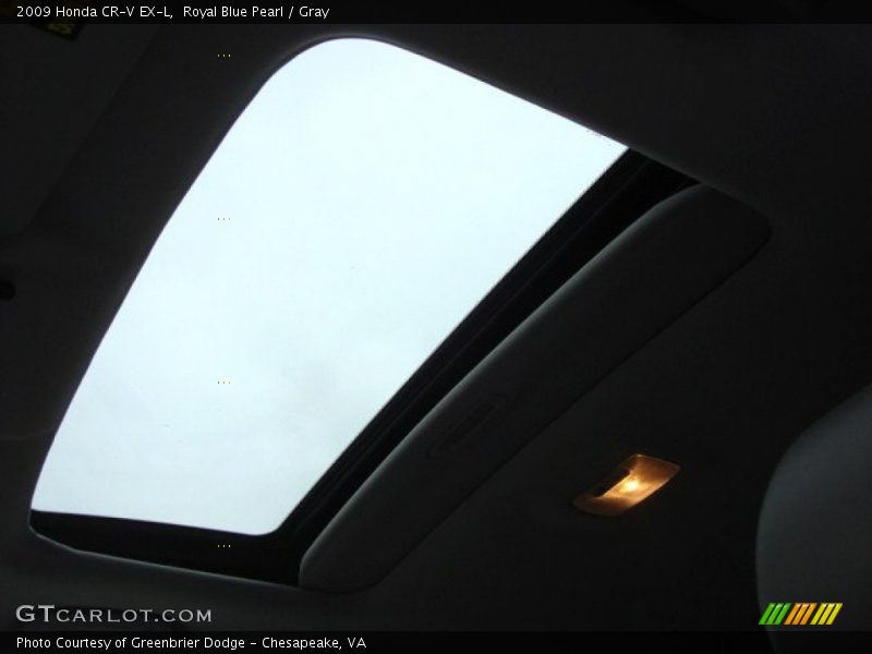 Royal Blue Pearl / Gray 2009 Honda CR-V EX-L