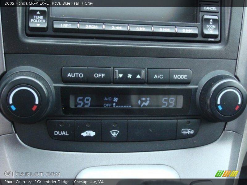 Controls of 2009 CR-V EX-L
