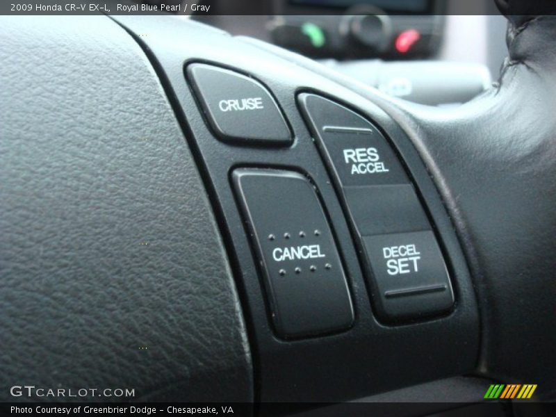 Royal Blue Pearl / Gray 2009 Honda CR-V EX-L