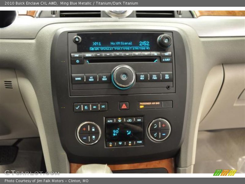 Ming Blue Metallic / Titanium/Dark Titanium 2010 Buick Enclave CXL AWD
