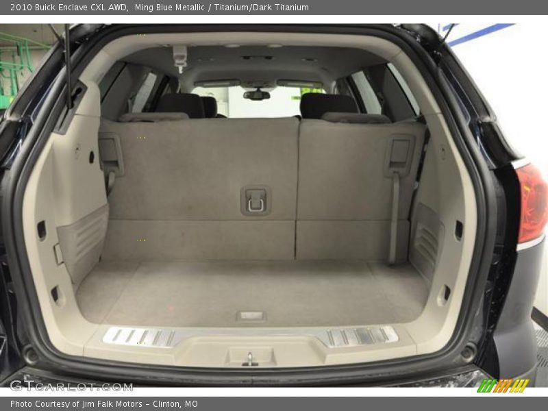Ming Blue Metallic / Titanium/Dark Titanium 2010 Buick Enclave CXL AWD