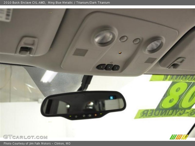 Ming Blue Metallic / Titanium/Dark Titanium 2010 Buick Enclave CXL AWD