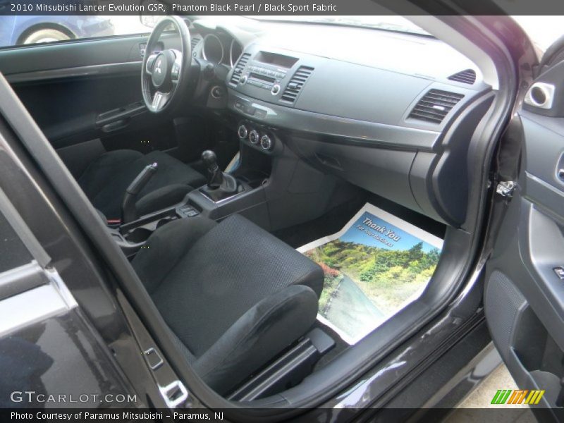  2010 Lancer Evolution GSR Black Sport Fabric Interior