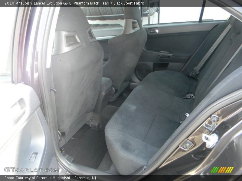 Phantom Black Pearl / Black Sport Fabric 2010 Mitsubishi Lancer Evolution GSR