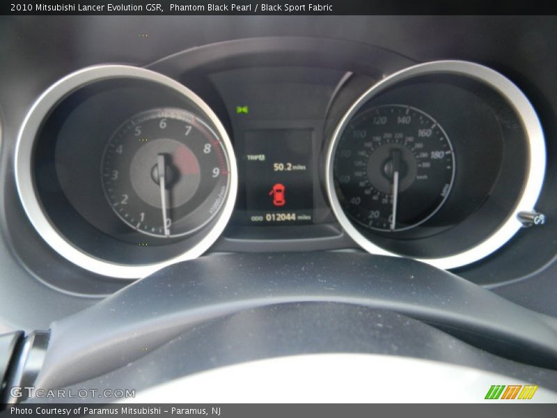 Phantom Black Pearl / Black Sport Fabric 2010 Mitsubishi Lancer Evolution GSR