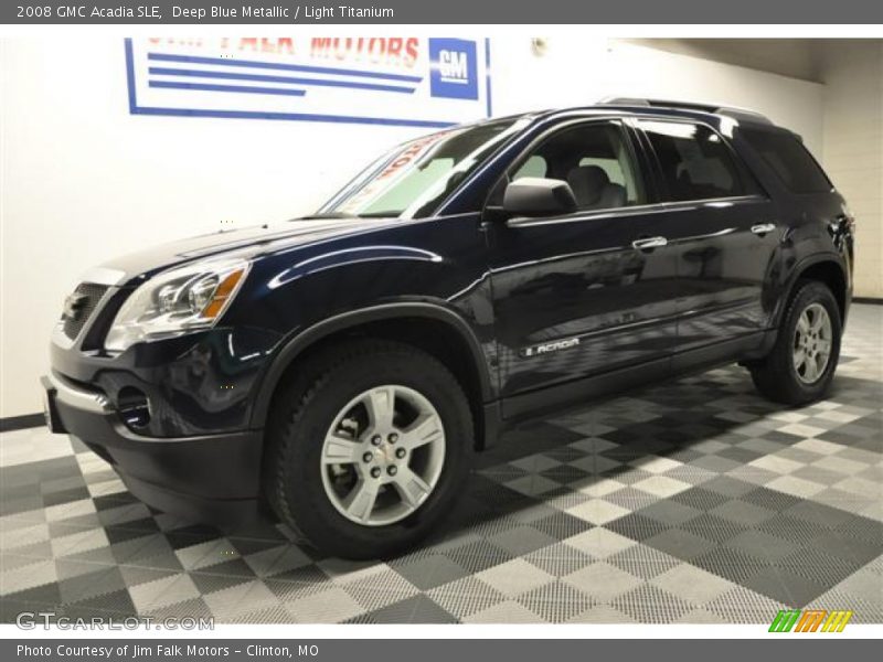 Deep Blue Metallic / Light Titanium 2008 GMC Acadia SLE