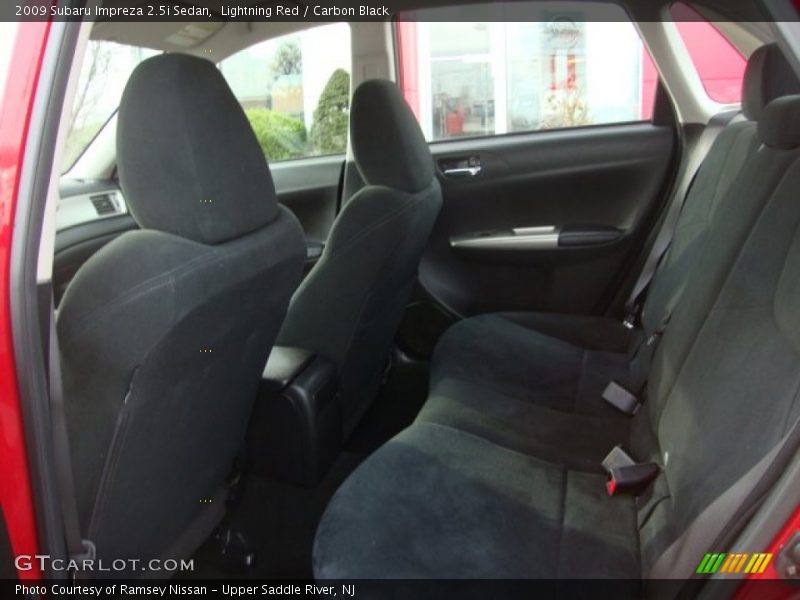 Lightning Red / Carbon Black 2009 Subaru Impreza 2.5i Sedan