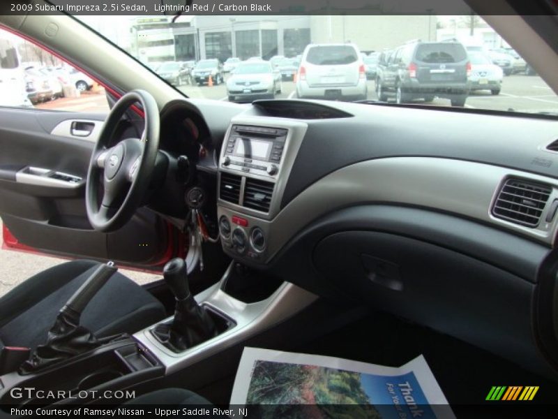 Lightning Red / Carbon Black 2009 Subaru Impreza 2.5i Sedan