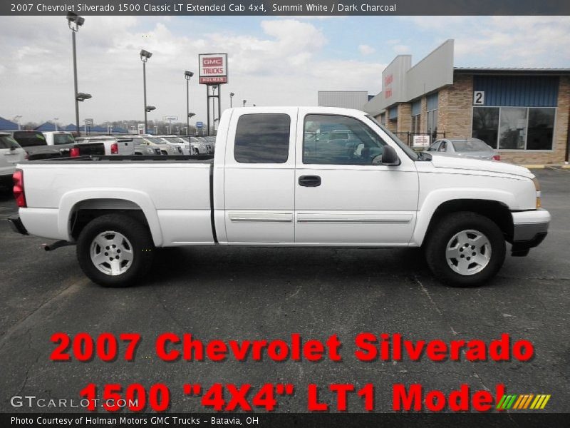 Summit White / Dark Charcoal 2007 Chevrolet Silverado 1500 Classic LT Extended Cab 4x4