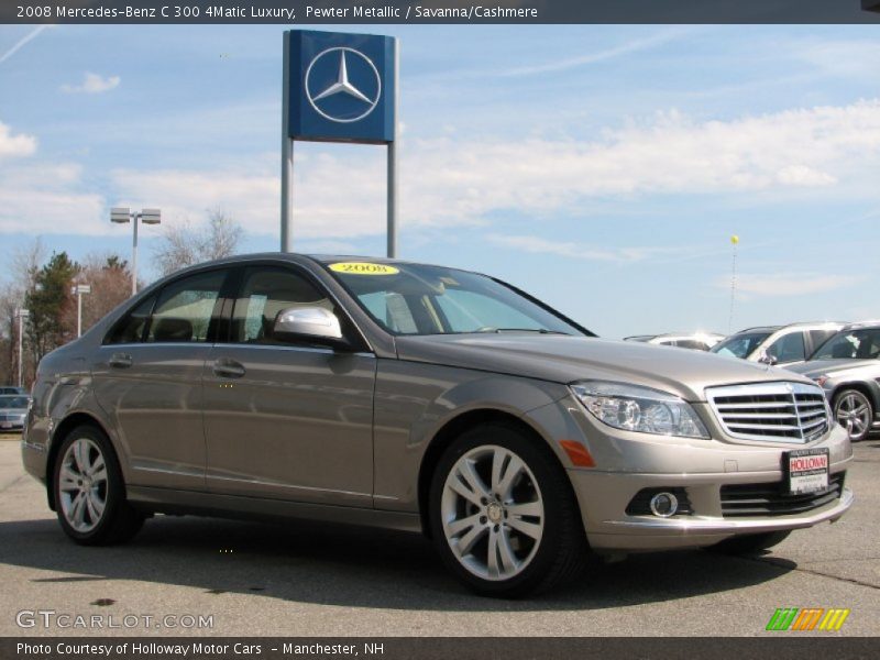 Pewter Metallic / Savanna/Cashmere 2008 Mercedes-Benz C 300 4Matic Luxury