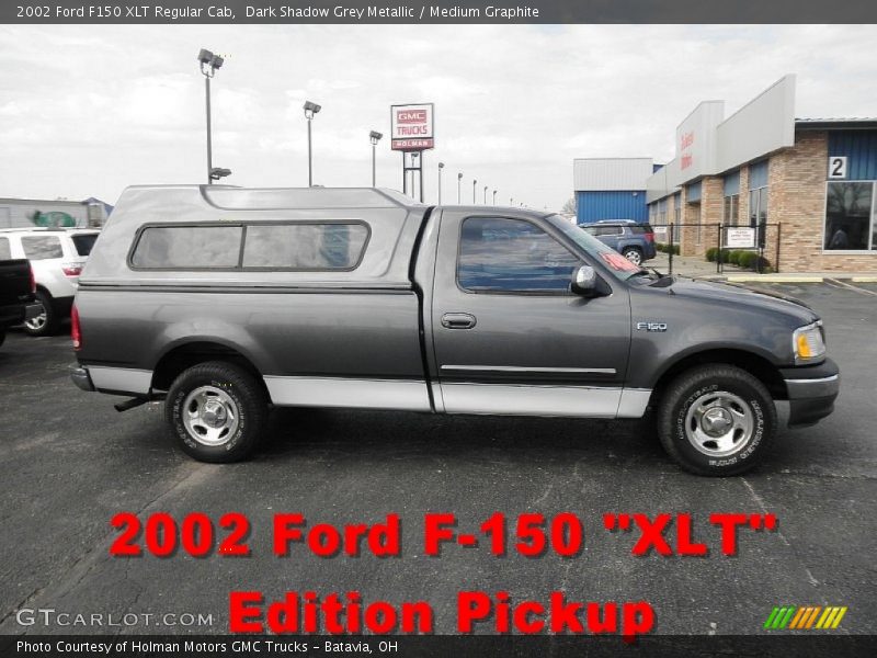 Dark Shadow Grey Metallic / Medium Graphite 2002 Ford F150 XLT Regular Cab