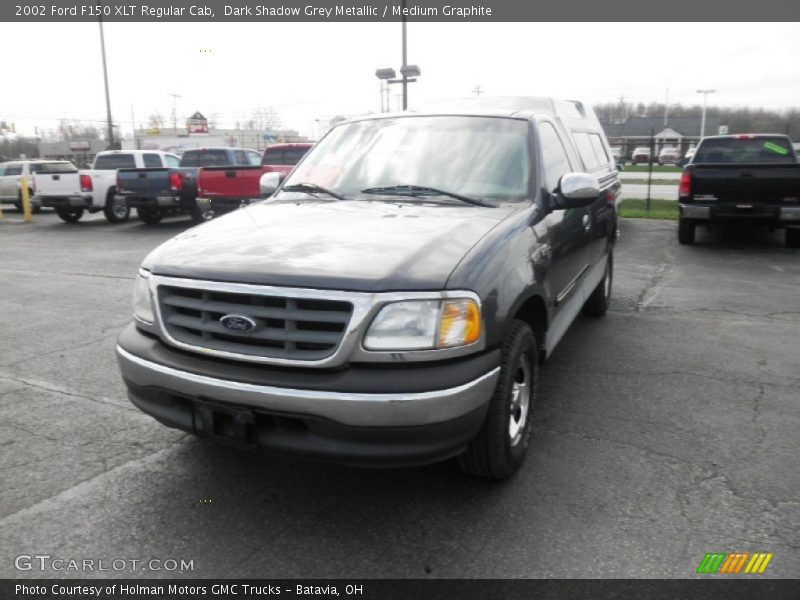 Dark Shadow Grey Metallic / Medium Graphite 2002 Ford F150 XLT Regular Cab