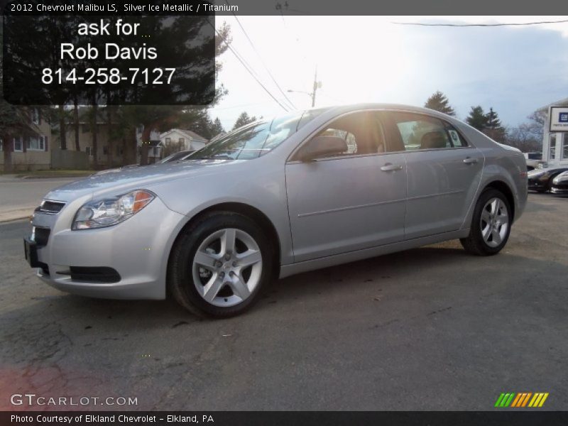 Silver Ice Metallic / Titanium 2012 Chevrolet Malibu LS