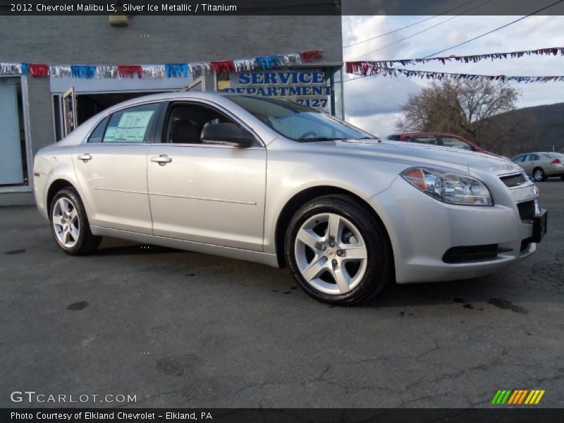 Silver Ice Metallic / Titanium 2012 Chevrolet Malibu LS