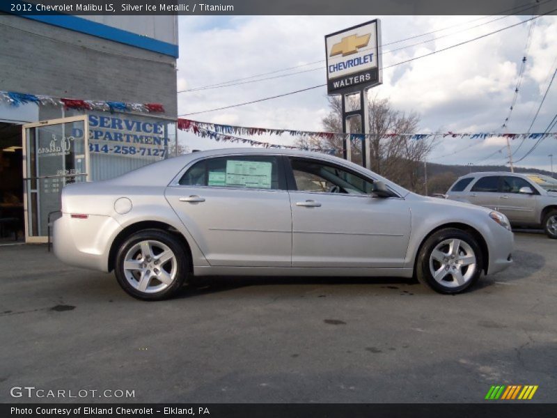 Silver Ice Metallic / Titanium 2012 Chevrolet Malibu LS