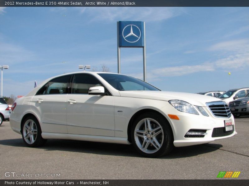 Arctic White / Almond/Black 2012 Mercedes-Benz E 350 4Matic Sedan