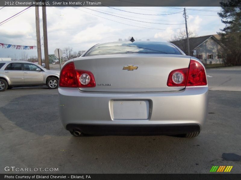 Silver Ice Metallic / Titanium 2012 Chevrolet Malibu LS