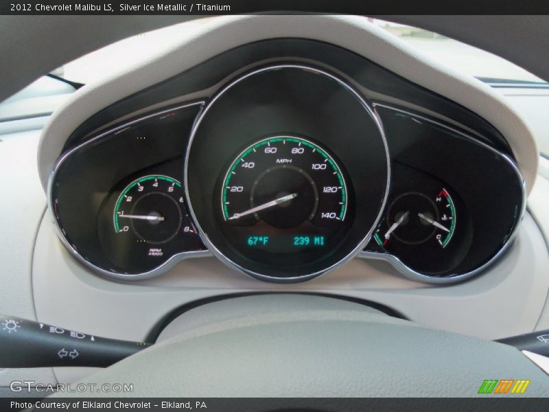 Silver Ice Metallic / Titanium 2012 Chevrolet Malibu LS