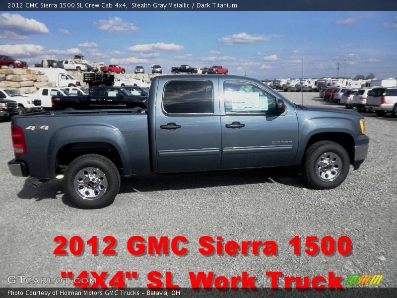 Stealth Gray Metallic / Dark Titanium 2012 GMC Sierra 1500 SL Crew Cab 4x4