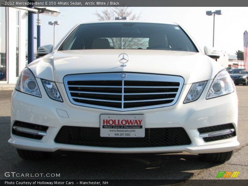 Arctic White / Black 2012 Mercedes-Benz E 350 4Matic Sedan