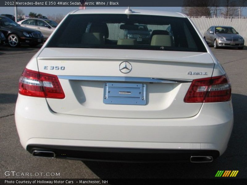 Arctic White / Black 2012 Mercedes-Benz E 350 4Matic Sedan