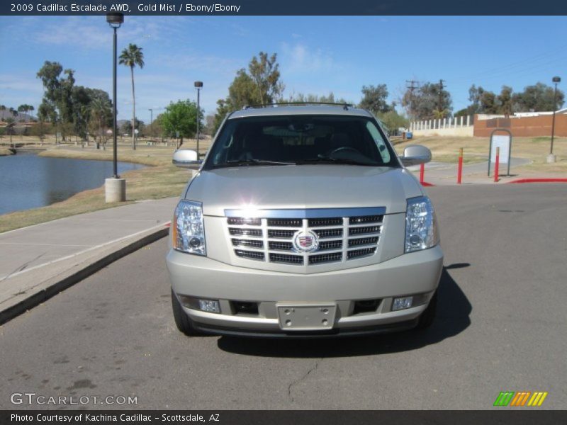 Gold Mist / Ebony/Ebony 2009 Cadillac Escalade AWD