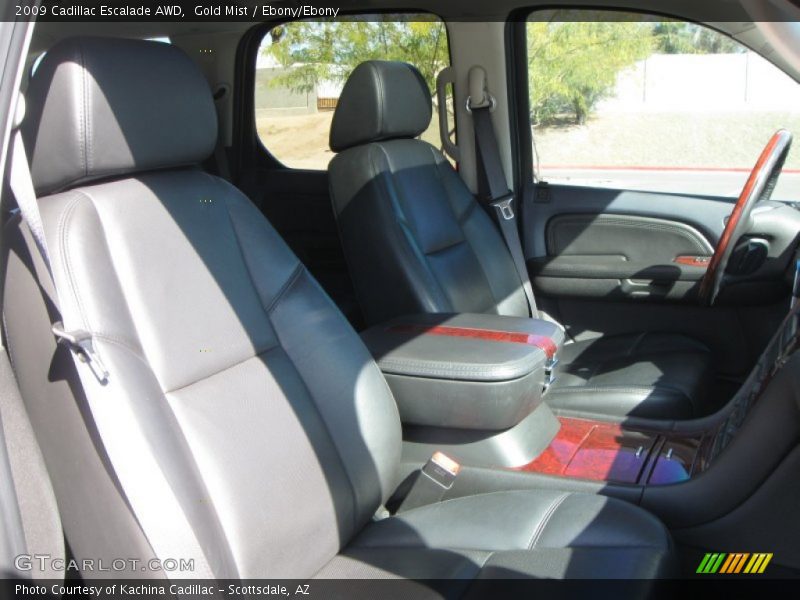 Gold Mist / Ebony/Ebony 2009 Cadillac Escalade AWD