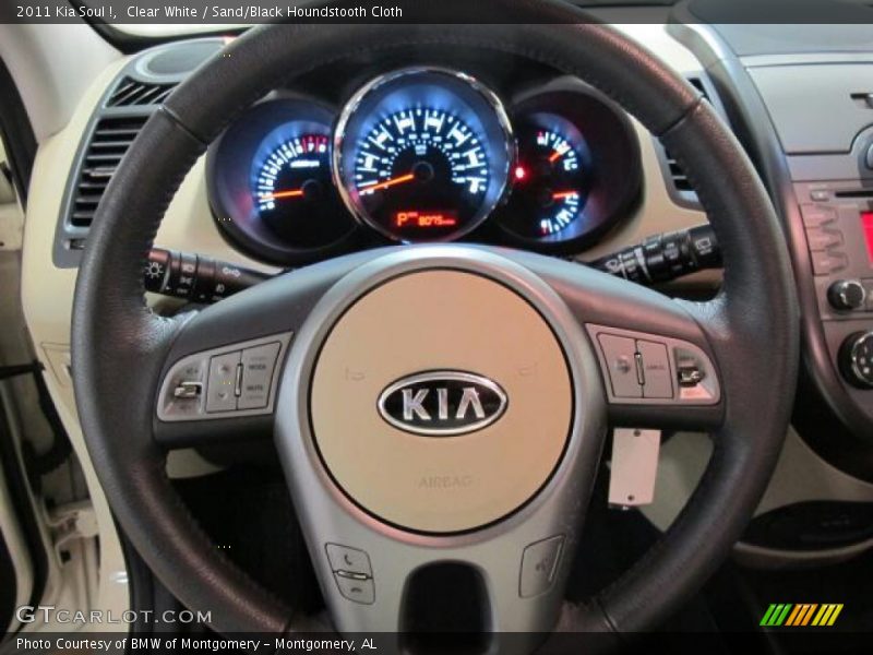 Clear White / Sand/Black Houndstooth Cloth 2011 Kia Soul !