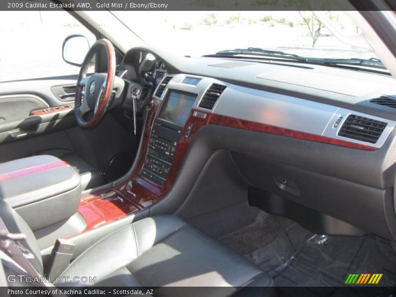 Gold Mist / Ebony/Ebony 2009 Cadillac Escalade AWD